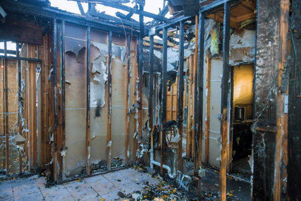 Professional Fire Damage Cleanup technician working in Paulsboro, NJ